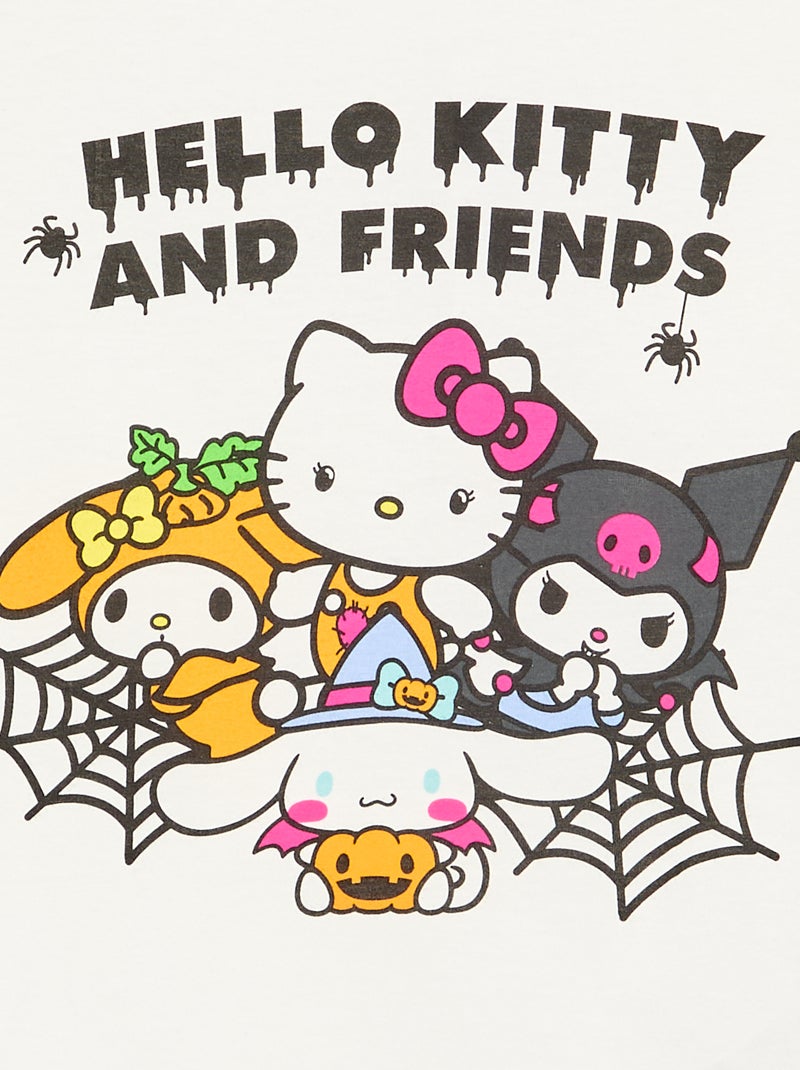 T-shirt 'Hello Kitty' 'Halloween' a maniche lunghe Bianco - Kiabi