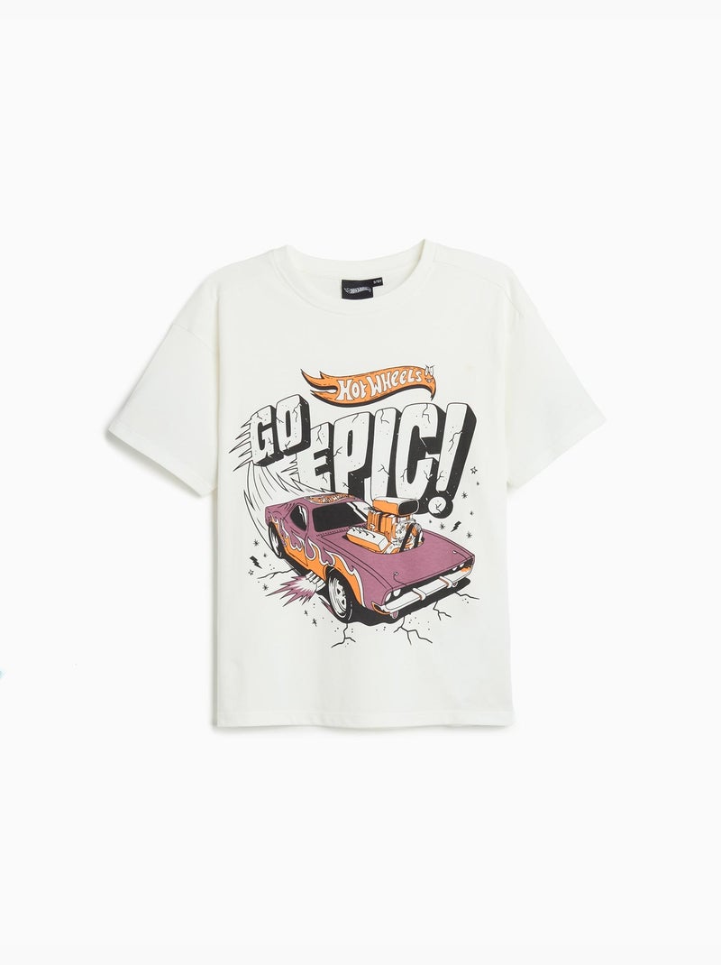 T-shirt 'Hot Wheels', MO Fashion Bianco - Kiabi