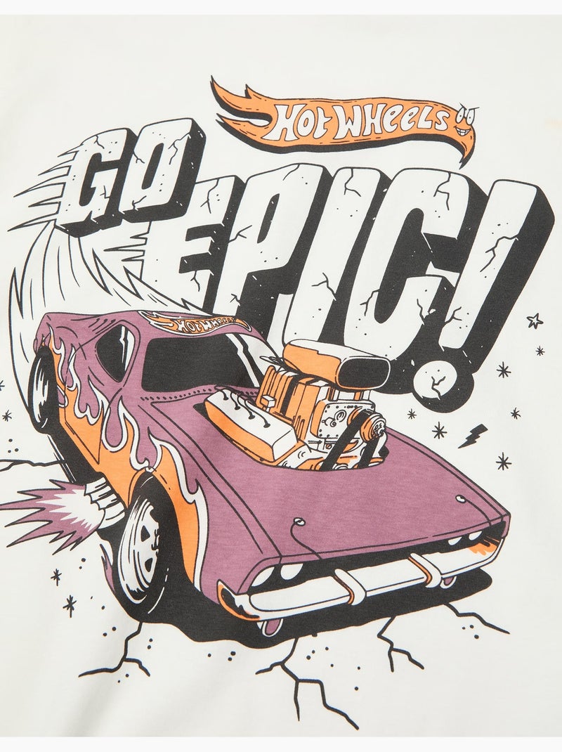 T-shirt 'Hot Wheels', MO Fashion Bianco - Kiabi
