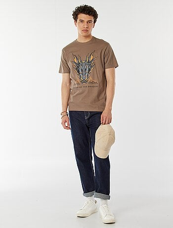 T-shirt 'House of the Dragon' a maniche corte