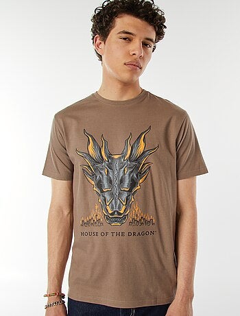 T-shirt 'House of the Dragon' a maniche corte