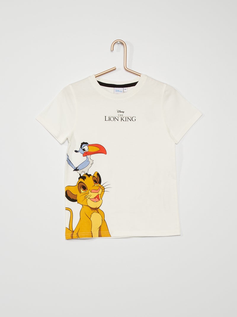 T-shirt 'Il Re Leone' 'Marvel' BIANCO - Kiabi