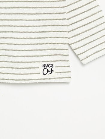 T-shirt in Baby Terry a maniche lunghe
