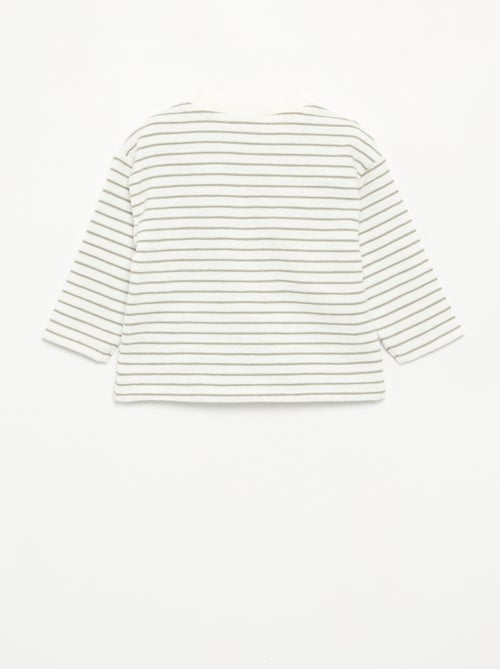 T-shirt in Baby Terry a maniche lunghe - Kiabi