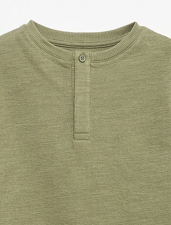 T-shirt in Baby Terry a maniche lunghe