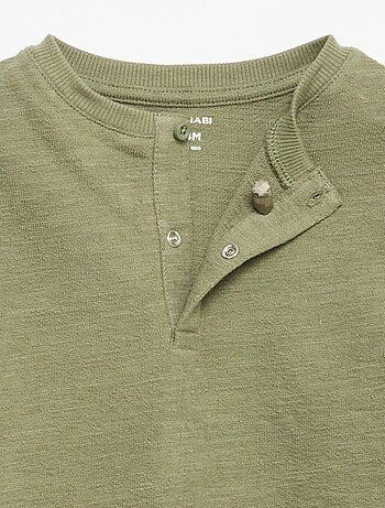 T-shirt in Baby Terry a maniche lunghe