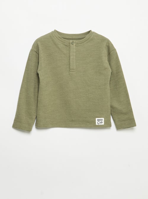 T-shirt in Baby Terry a maniche lunghe - Kiabi