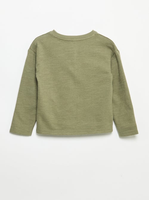 T-shirt in Baby Terry a maniche lunghe - Kiabi