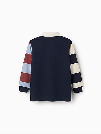 T-shirt in cotone a manica lunga a righe