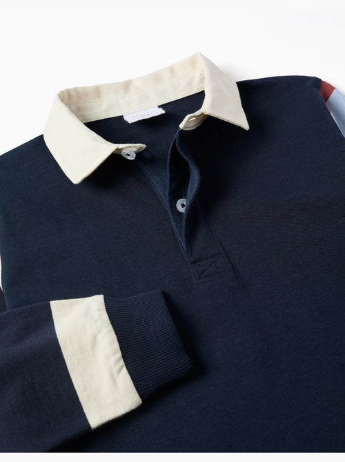 T-shirt in cotone a manica lunga a righe - Kiabi