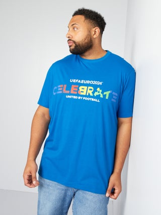 T-shirt in cotone a maniche corte 'Euro 2024'