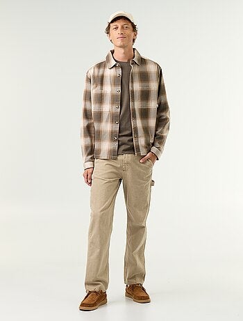 T-shirt in cotone a maniche lunghe e scollo rotondo