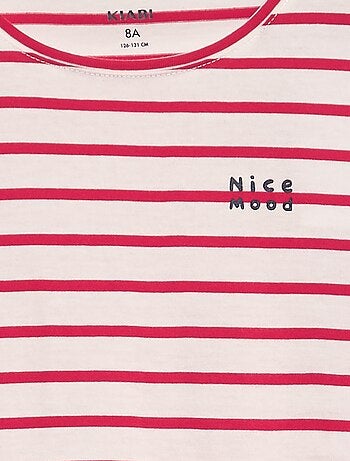 T-shirt in cotone a maniche lunghe