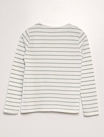 T-shirt in cotone a maniche lunghe