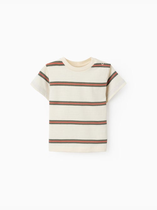 T-shirt in cotone a righe - Kiabi