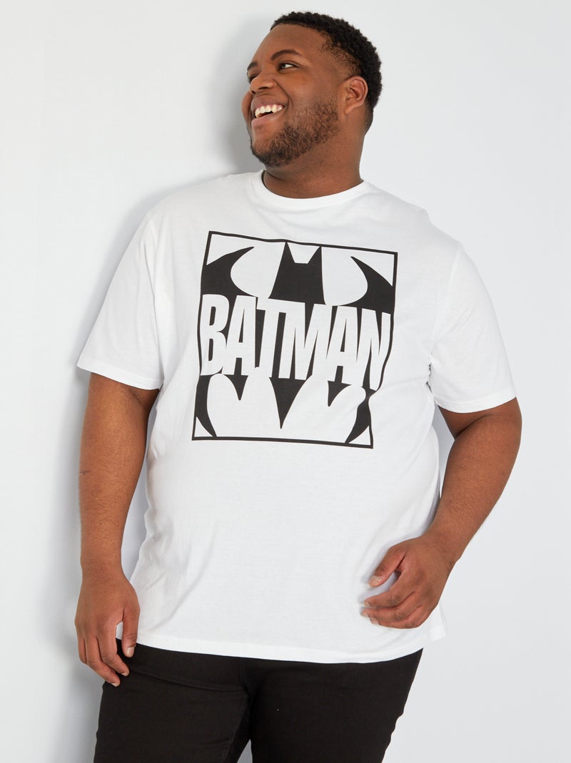 T-shirt in cotone 'Batman' bianco - Kiabi