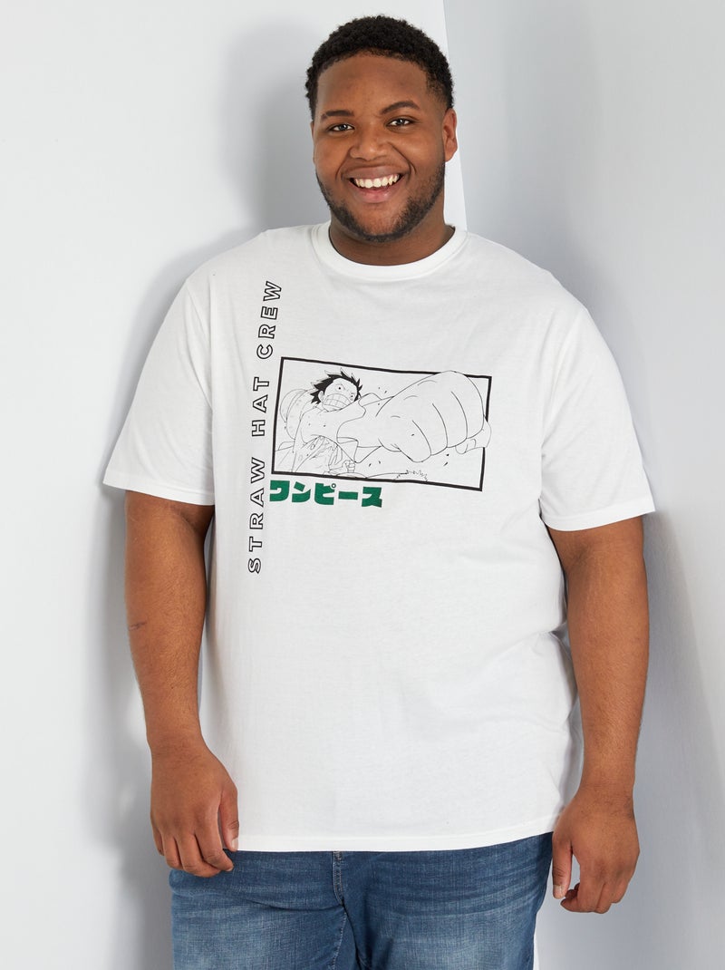 T-shirt in cotone bianco - Kiabi