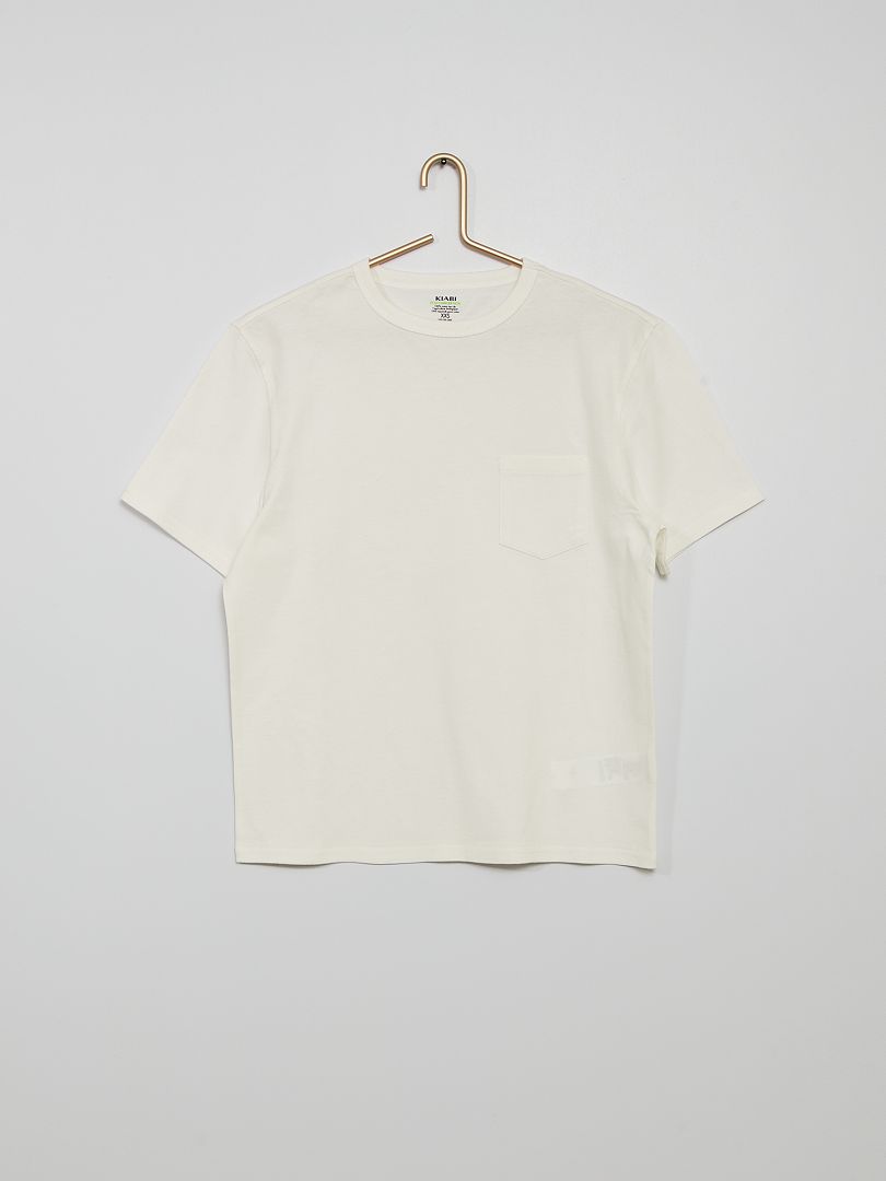 T-shirt in cotone BIANCO - Kiabi