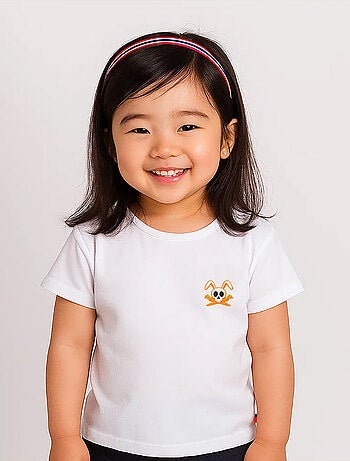 T-shirt in cotone biologico Hotot bianco