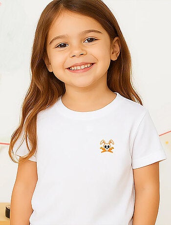 T-shirt in cotone biologico Hotot bianco