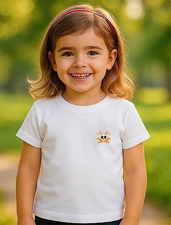 T-shirt in cotone biologico Hotot bianco