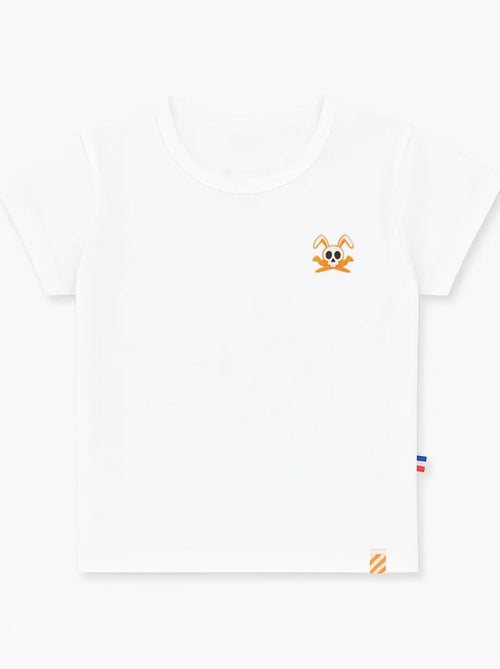 T-shirt in cotone biologico Hotot bianco - Kiabi