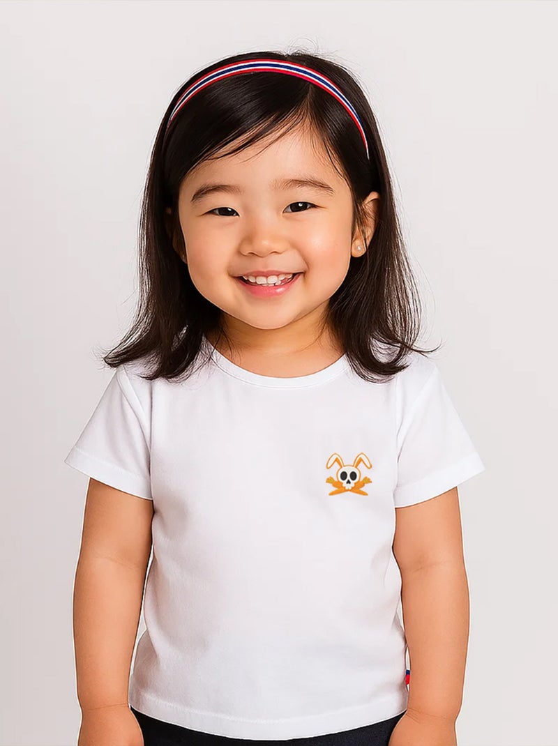 T-shirt in cotone biologico Hotot bianco Bianco - Kiabi