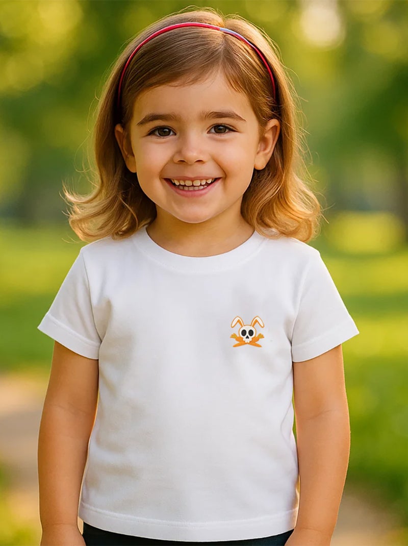 T-shirt in cotone biologico Hotot bianco Bianco - Kiabi