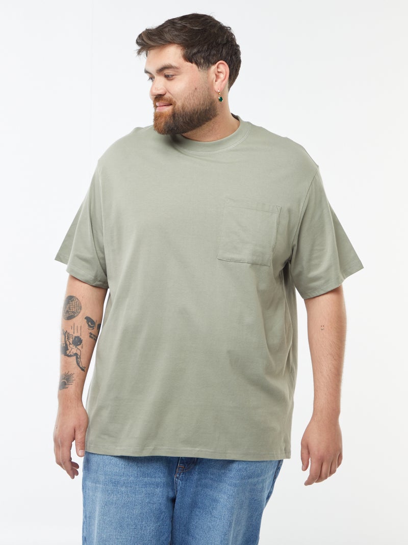 T-shirt in cotone comfort fit VERDE - Kiabi