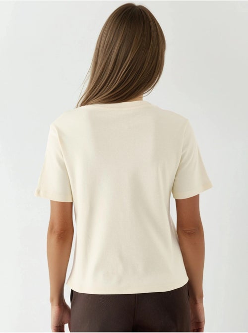 T-shirt in cotone con girocollo busem - Kiabi T-shirt in cotone con girocollo busem - Kiabi
