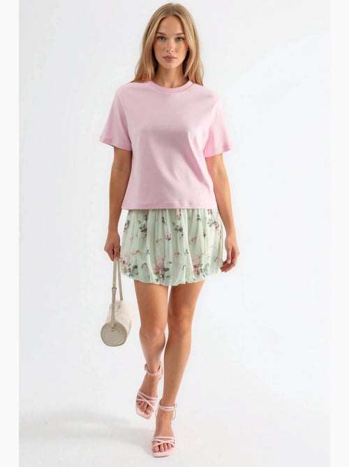 T-shirt in cotone con girocollo busem - Kiabi