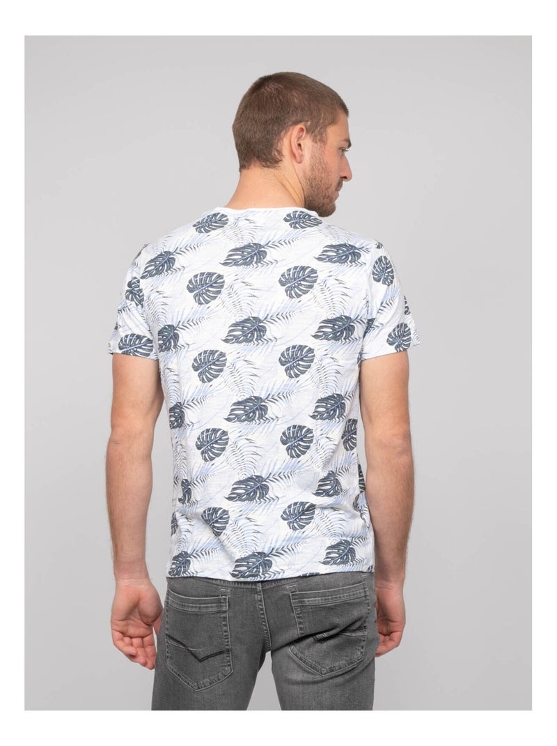 T-shirt in cotone con motivi NAROTIN Blu - Kiabi