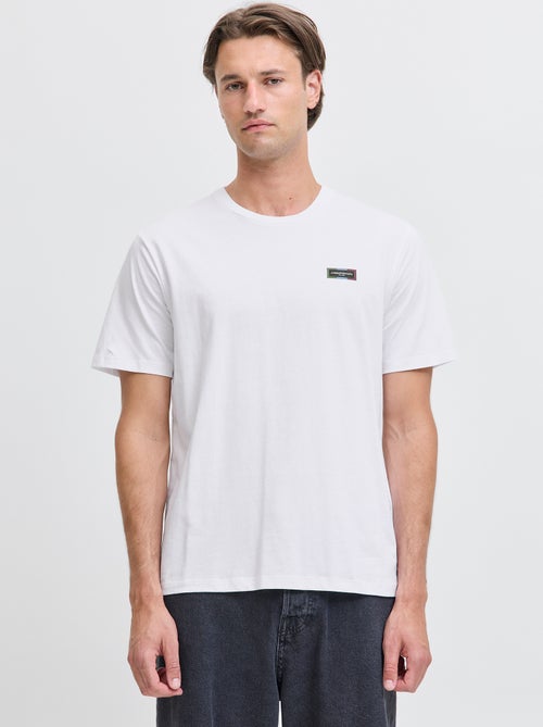 T-shirt in cotone con motivo - Kiabi