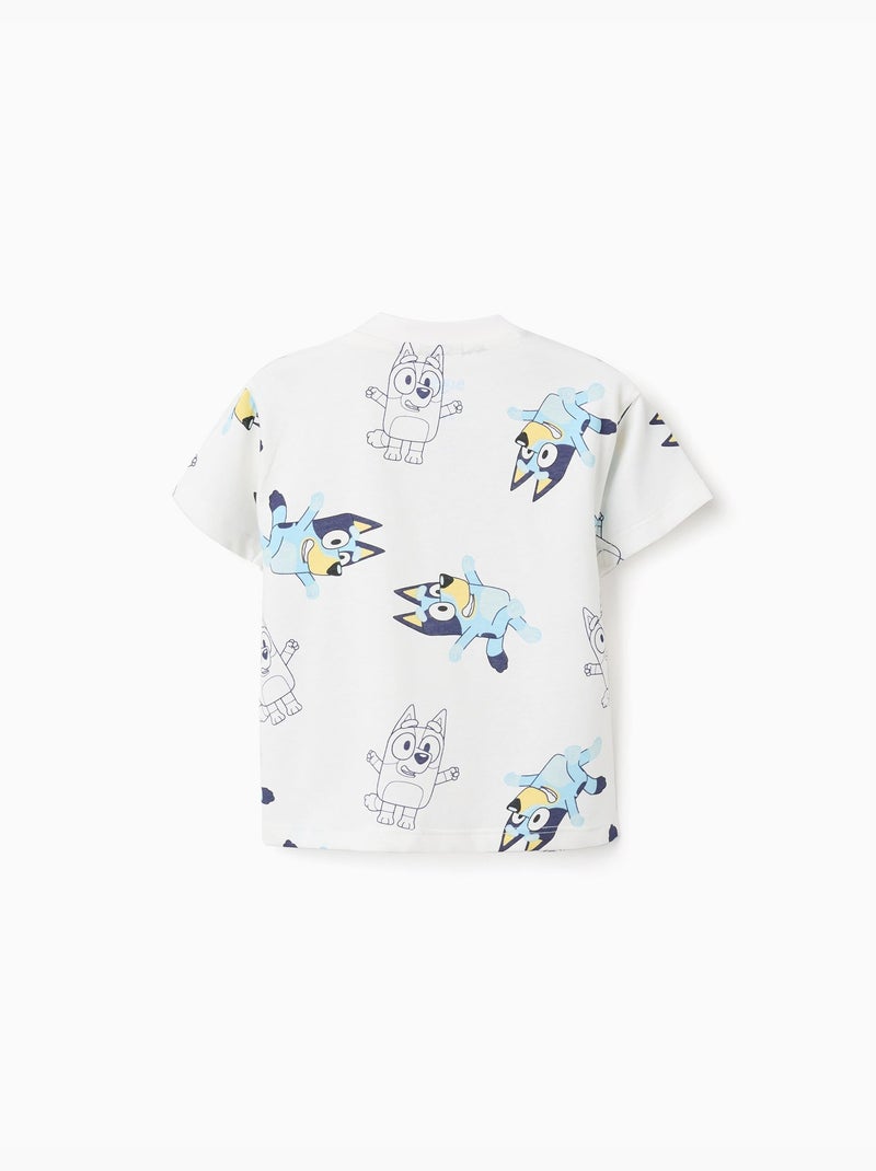 T-shirt in cotone con motivo Bluey Bianco - Kiabi