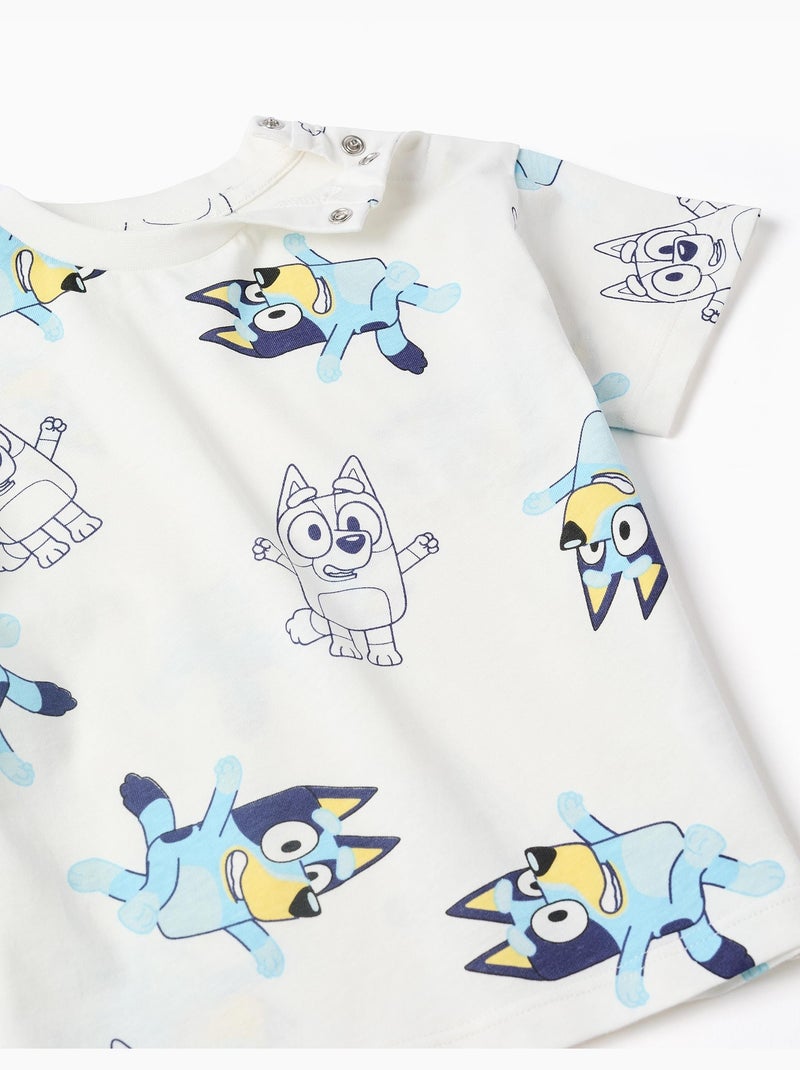 T-shirt in cotone con motivo Bluey Bianco - Kiabi