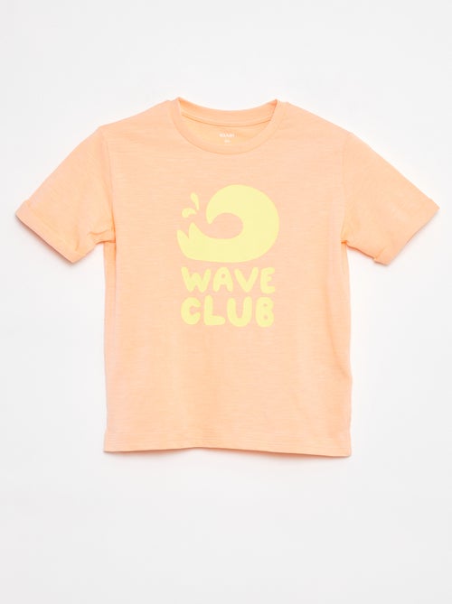 T-shirt in cotone con stampa - Kiabi