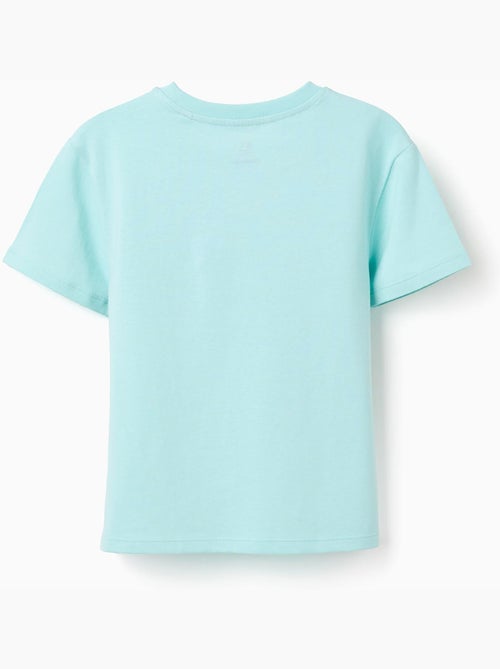 T-shirt in cotone con stampa e applicazione all'uncinetto - Kiabi