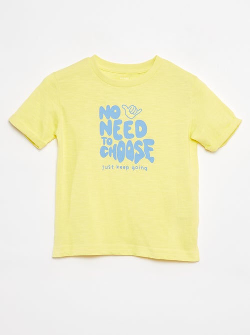 T-shirt in cotone con stampa - Kiabi