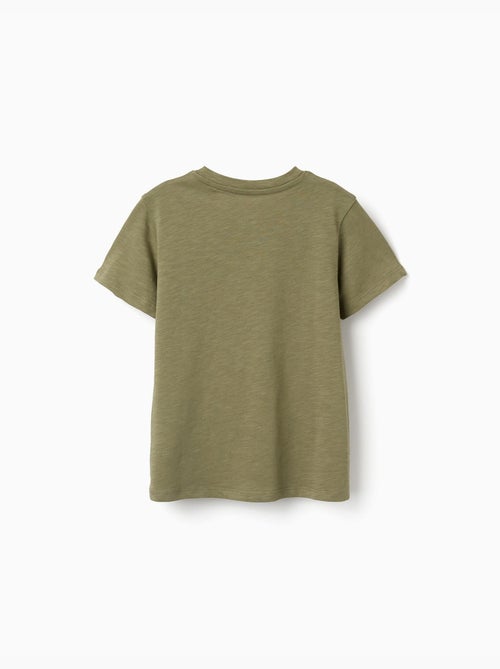 T-shirt in cotone con stampa in rilievo lanzarote - Kiabi