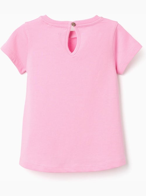 T-shirt in cotone con stampa in rilievo sul davanti - Kiabi