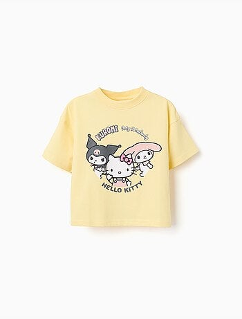 T-shirt in cotone con stampa Kuromi & Friends