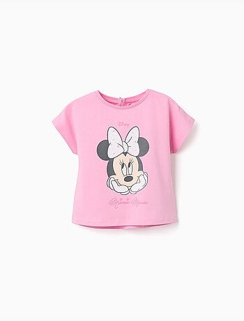 T-shirt in cotone con stampa Minnie