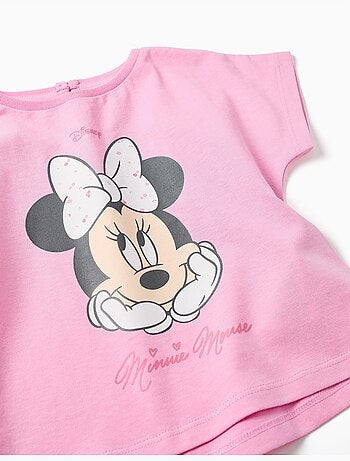 T-shirt in cotone con stampa Minnie