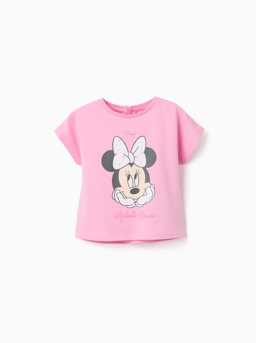 T-shirt in cotone con stampa Minnie - Kiabi