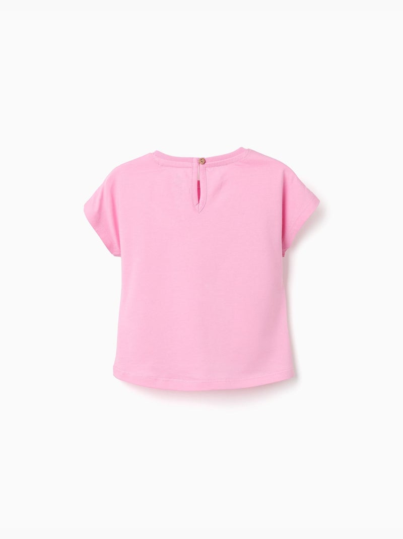 T-shirt in cotone con stampa Minnie Rosa - Kiabi