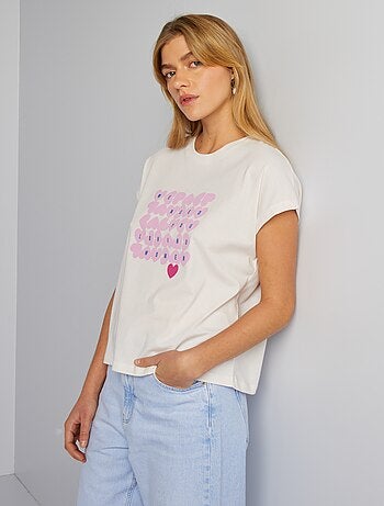 T shirt e top da donna rosa Kiabi