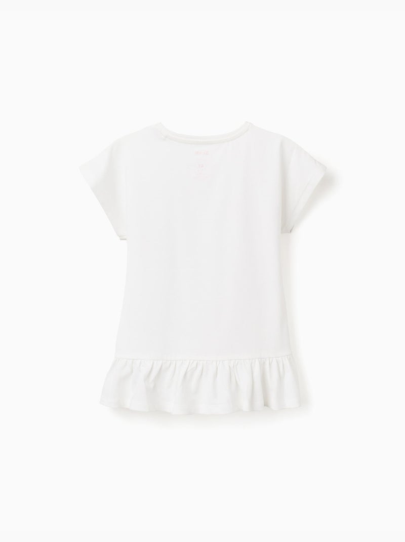 T-shirt in cotone con stampa stitch e angel Bianco - Kiabi