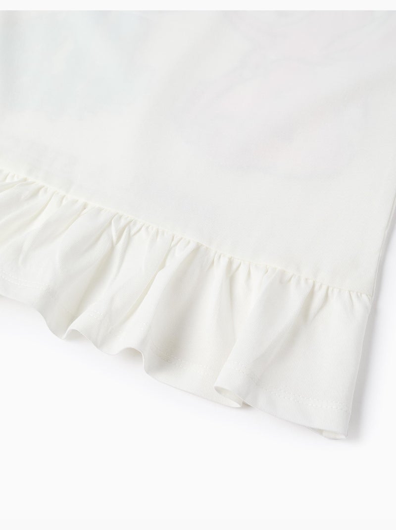 T-shirt in cotone con stampa stitch e angel Bianco - Kiabi