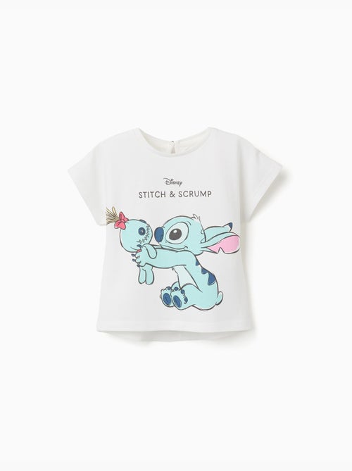 T-shirt in cotone con stampa Stitch e Scrump - Kiabi