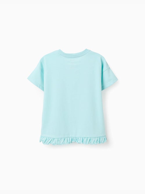 T-shirt in cotone con stampa stitch e scrump - Kiabi